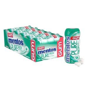 Mentos Pure Fresh Chewing Gum, Spearmint 10-Pack